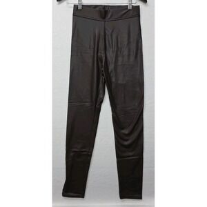 Present And Love Faux Leather Liquid Leggings Womens S NWOT Brown Color